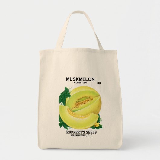 Etiket voor muskietenmeloenen (honingdauw) tote bag (Voorkant)