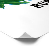 Etiket voor muskietenzaad poster (Hoek)