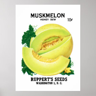 Etiket voor muskietenzaad poster