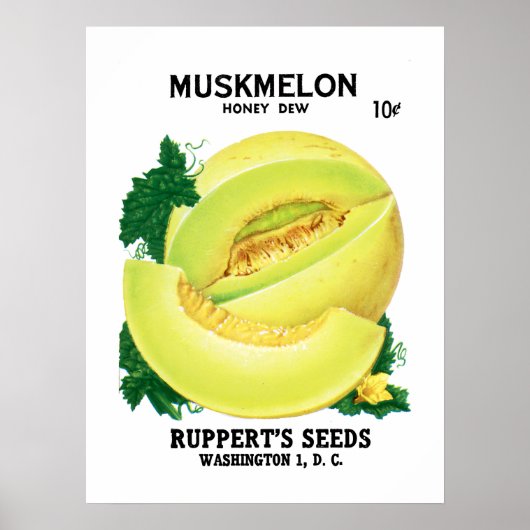 Etiket voor muskietenzaad poster (Voorkant)