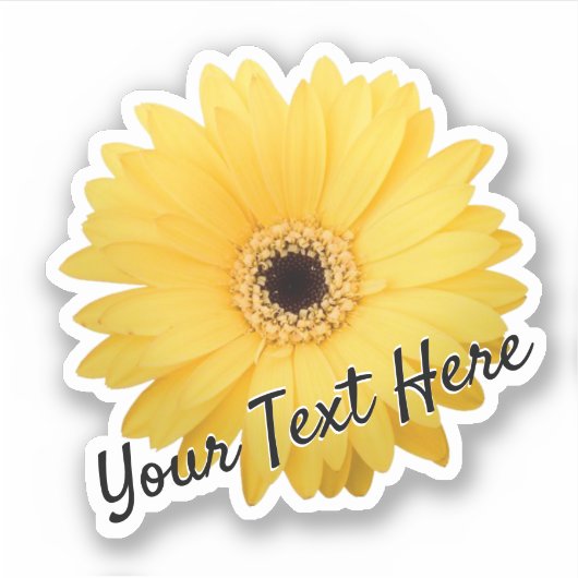 Etiket voor naambloem personaliseren sticker afdru (Voorkant)