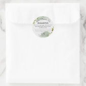 Etiket voor natuurlijk bioproduct (Tas)