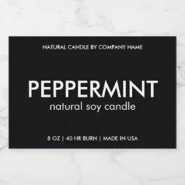 Etiket voor natuurlijk kaartenproduct voor thuisge