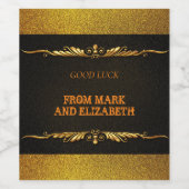 Etiket voor nieuwe jaren (Enkel label)