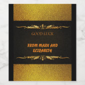 Etiket voor nieuwe jaren (Enkel label)