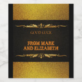 Etiket voor nieuwe jaren (Enkel label)