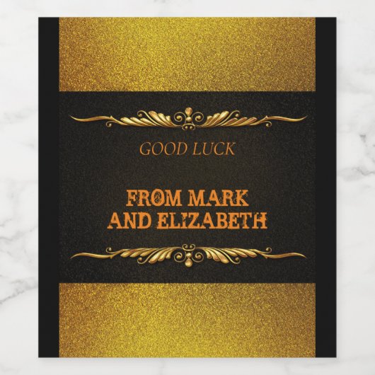 Etiket voor nieuwe jaren (Enkel label)