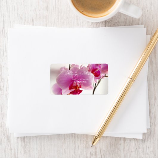 Etiket voor orchidee bloem (Insitu)