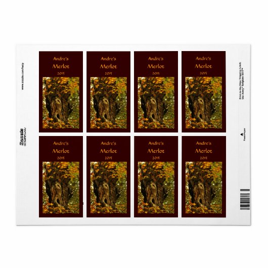 Etiket voor oude bomen (Full Sheet)