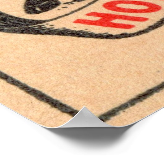 Etiket voor  paarden poster (Hoek)