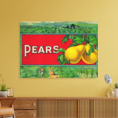 Etiket voor paardevlees canvas afdruk (Insitu (Woonkamer))