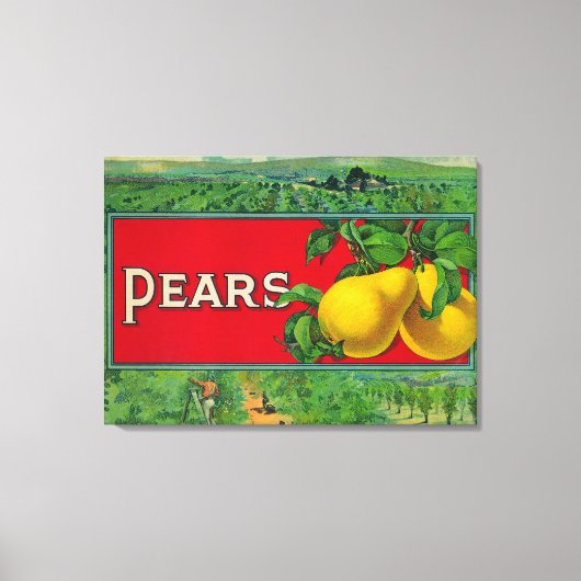 Etiket voor paardevlees canvas afdruk (Voorkant)