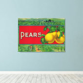 Etiket voor paardevlees canvas afdruk (Insitu (Houten vloer))