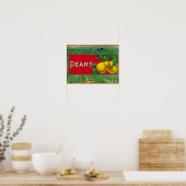 Etiket voor paardevlees poster (Keuken)