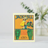 Etiket voor paprika's briefkaart (Staand voorkant)