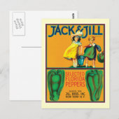 Etiket voor paprika's briefkaart (Voorkant / Achterkant)