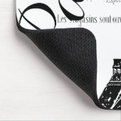 Etiket voor Parijs en Eiffel Tower Muismat (Hoek)