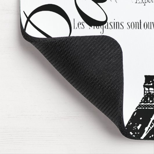 Etiket  voor Parijs en Eiffel Tower Muismat (Hoek)