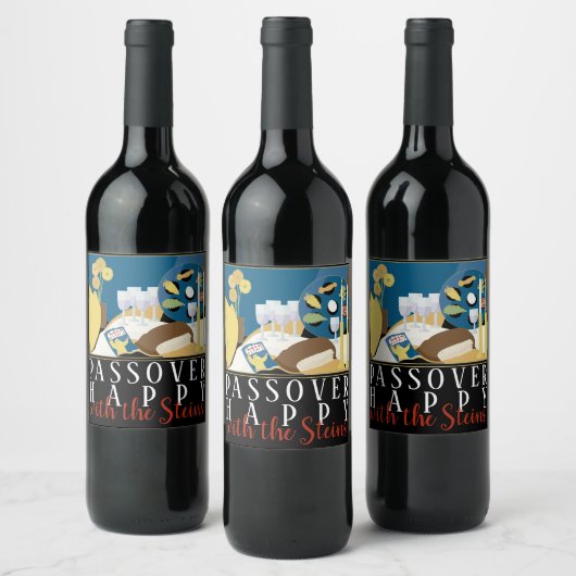 Etiket voor Passover Wine Fles De seder Table (Flessen)
