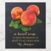 Etiket voor persoonlijke perziken en liefdadige le (Enkel label)