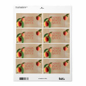  etiket voor perziken (Full Sheet)