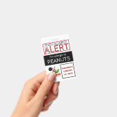Etiket voor pinda's Voedingsallergie Badge (Handheld)