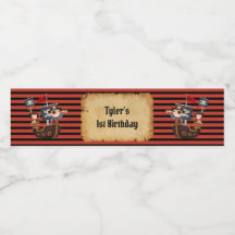 Etiket voor piraatflesje