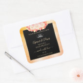 Etiket voor platte koraalkleurstof (Floral Peach C (Envelop)
