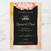 Etiket voor platte koraalkleurstof (Floral Peach C (Enkel label)