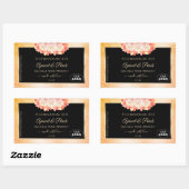 Etiket voor platte koraalkleurstof (Floral Peach C (Vel)