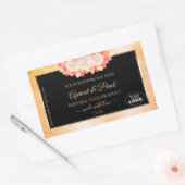 Etiket voor platte koraalkleurstof (Floral Peach C (Envelop)