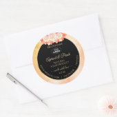 Etiket voor platte koraalkleurstof (Floral Peach C (Envelop)