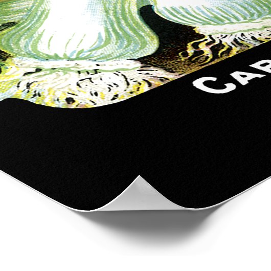 Etiket voor preek zaadpakket poster (Hoek)