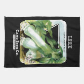 Etiket voor preek zaadpakket theedoek (Horizontaal)