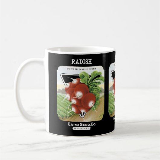 Etiket voor Radish Seed Packet Koffiemok (Links)