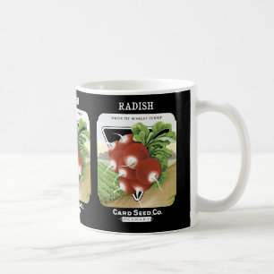 Etiket voor Radish Seed Packet Koffiemok