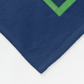 Etiket voor rode ovale groenten fleece deken (Hoek)