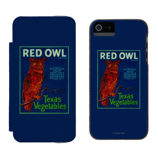 Etiket voor rode ovale groenten incipio iPhone portemonnee hoesje (Naast elkaar)