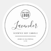 Etiket voor ronde Logo-ronde zwarte rand toevoegen (Voorkant)