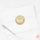 Etiket voor rugwergkippen Dozen Gold Grunge (Envelop)