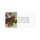 Etiket voor Santa and Holly  adres (Voorkant)