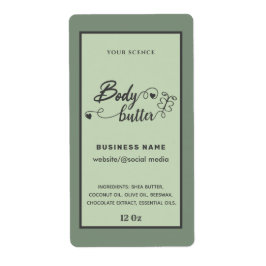 Etiket voor schattige scriptvlinder