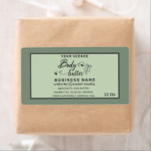 Etiket voor schattige scriptvlinder (Insitu)