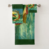 Etiket voor sigaren op basis van Ocean Gem mermaid Bad Handdoek (Insitu)