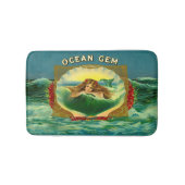 Etiket voor sigaren op basis van Ocean Gem mermaid Badmat (Voorkant)