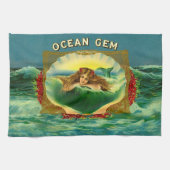 Etiket voor sigaren op basis van Ocean Gem mermaid Theedoek (Horizontaal)