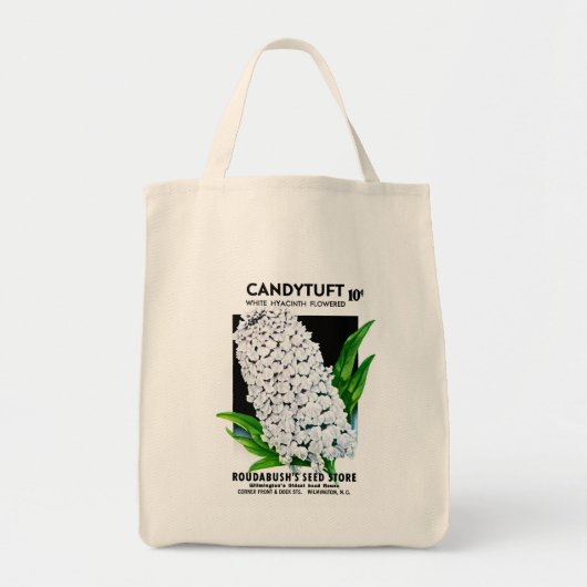 Etiket voor snoep met doekjes tote bag (Voorkant)