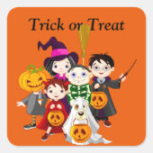 Etiket voor Snoep tas van halloween Party voor bev (Voorkant)