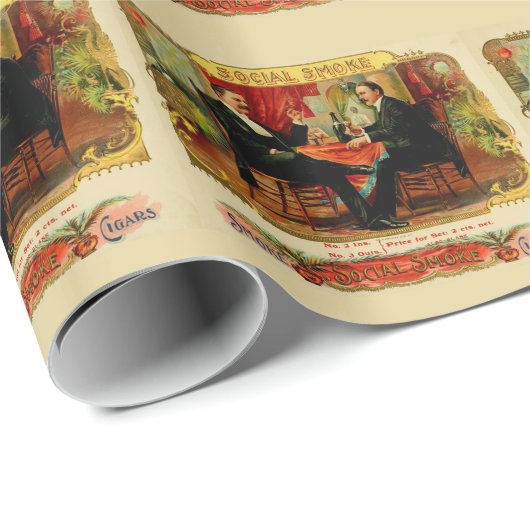 etiket voor sociale rookgordijn cadeaupapier (Rol Hoek)