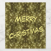 Etiket voor sparende gouden lampjes (Enkel label)